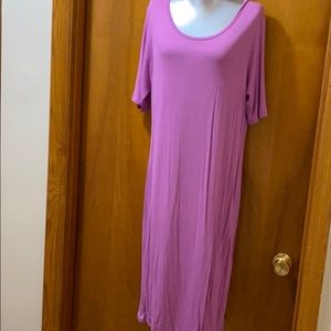 Light magenta Lularoe Julia sheath - L